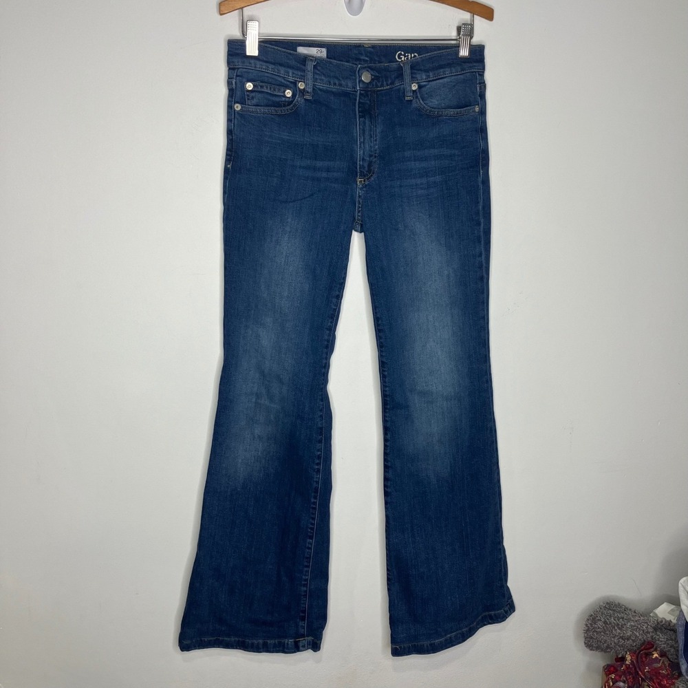 Gap authentic flare jeans women's size 29R trendy modern contemporary‎ western - Picture 2 of 9